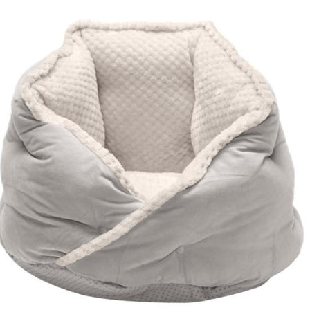 Fur Haven Pet Products Minky Faux Fur & Velvet Tufted Hug Bed