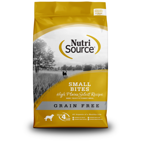 NutriSource Dog Dry GF High Plains Select Beef & Trout