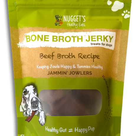 Nugget's Dog Treats Bone Broth Jerky Broth Beef
