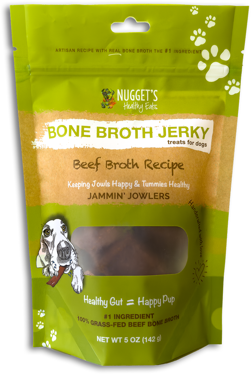 Nugget's Dog Treats Bone Broth Jerky Broth Beef