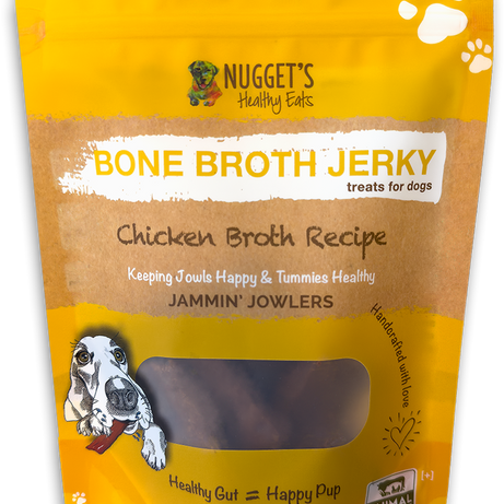 Nugget's Dog Treats Bone Broth Jerky Broth Chicken