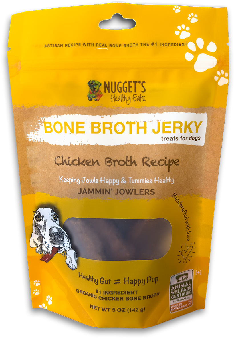 Nugget's Dog Treats Bone Broth Jerky Broth Chicken
