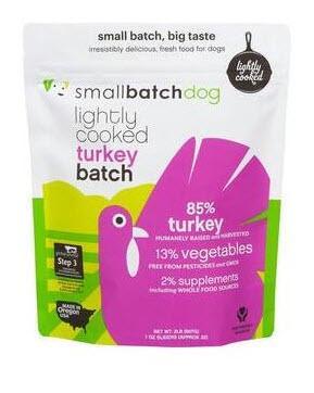 Small Batch Dog Frozen Lightly Cooked Turkey