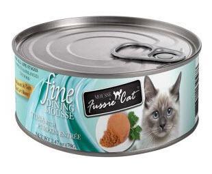 Fussie Cat Fine Dining Mousse Tuna w/ Pumpkin Cat Food, 2.47oz can