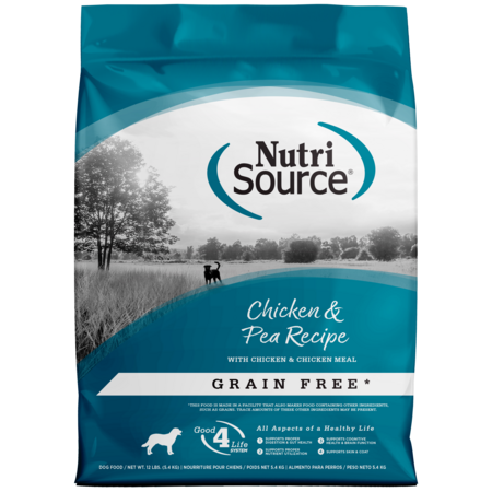 NutriSource Dog Dry GF Adult Chicken & Pea Recipe