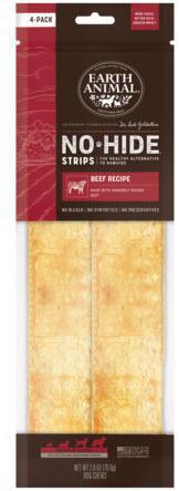 Earth Animal Dog Treat No Hide Strips 4 Pack
