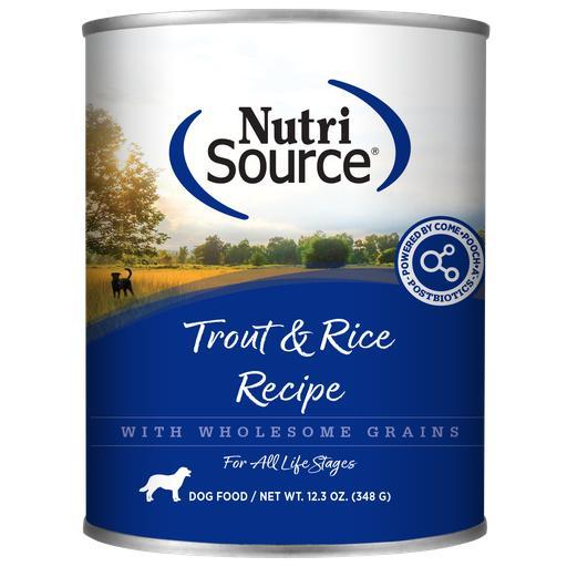 NutriSource Dog Can Trout & Rice