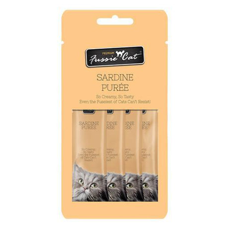 Fussie Cat Treat Puree Sardine 4 Pack
