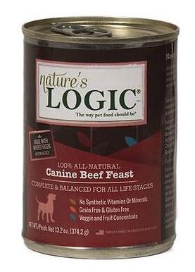 Nature's Logic Dog Can Beef Feast 13.2 oz