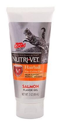 Nutri-Vet Cat Hairball Paw Gell 3 oz Salmon Flavor
