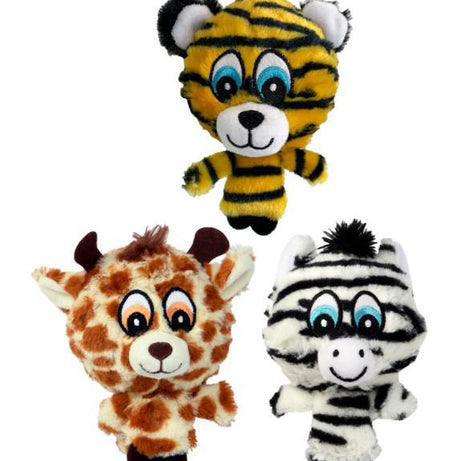 Multipet Pet Envy Knobby Noggins Safari Print Dog Toy