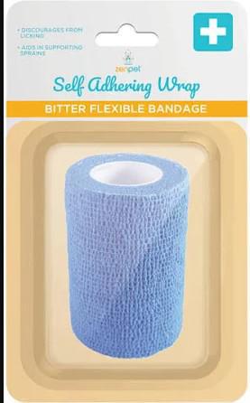 ZenPet Dog Health Self Adhering Wrap Bitter Flex Bandage 3in X 5yd