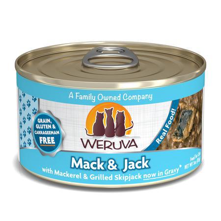 Weruva Cat Classic Can GF Mack & Jack - Mackerel & Skipjack 3oz