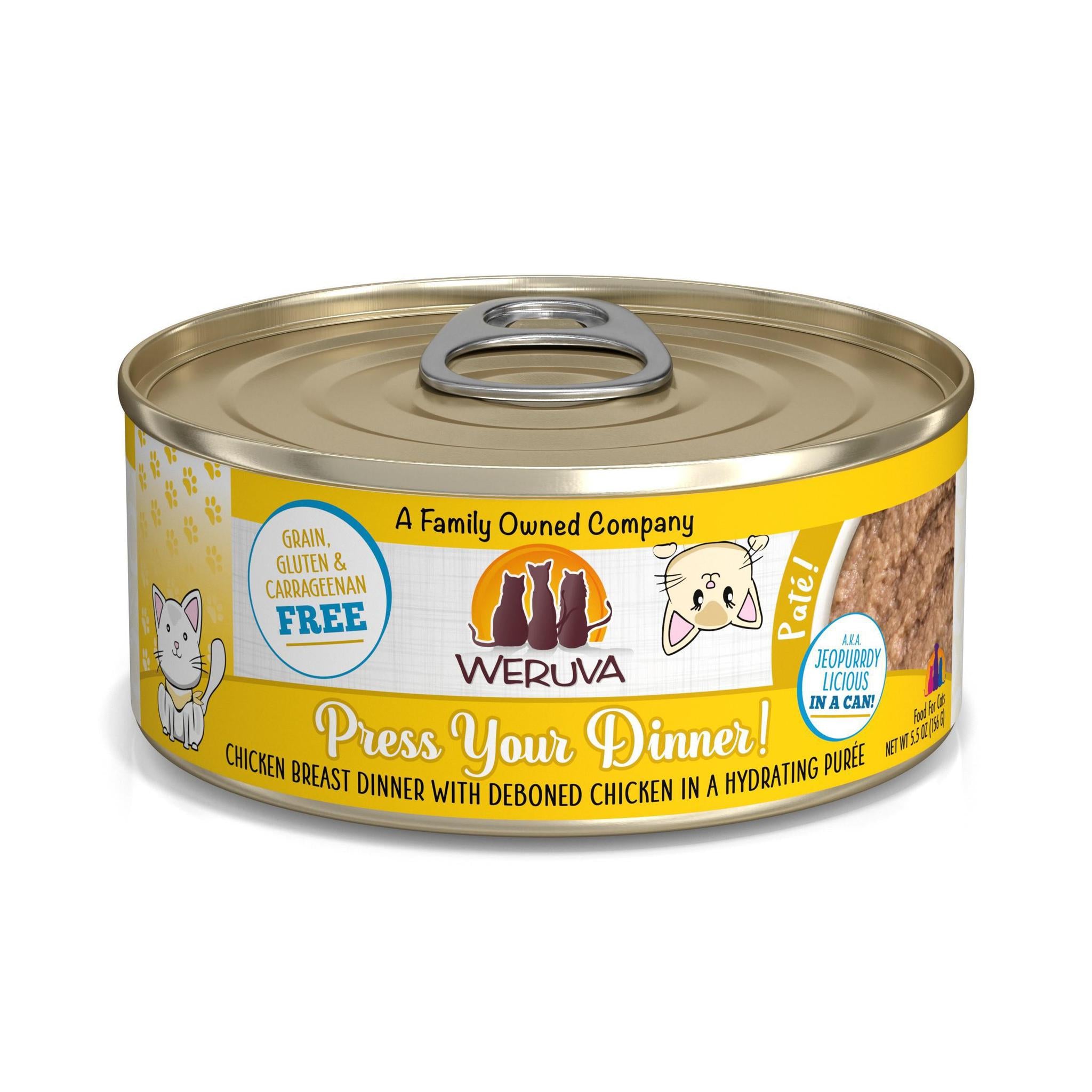 Weruva Cat Classic Can Pate Chicken Press Your Dinner