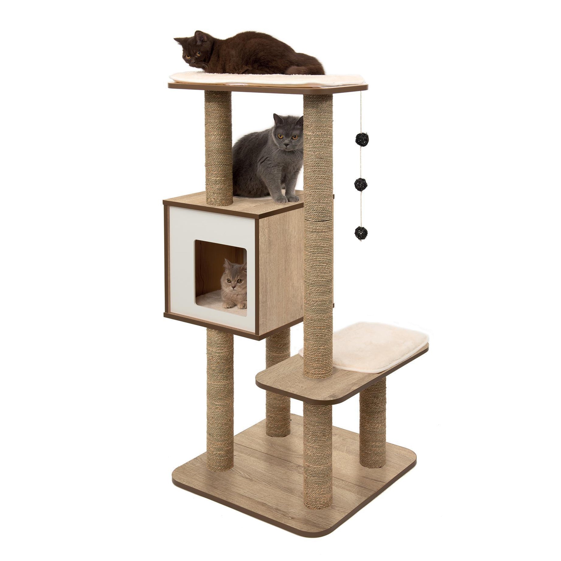Catit Vesper Cat Furniture High Base Oak