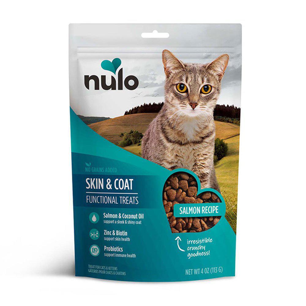 Nulo Skin & Coat Salmon Recipe Cat Treats 4oz Bag