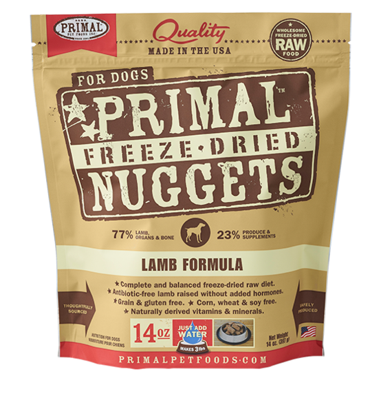 Primal Dog FD Nugget Lamb - Mr Mochas Pet Supplies