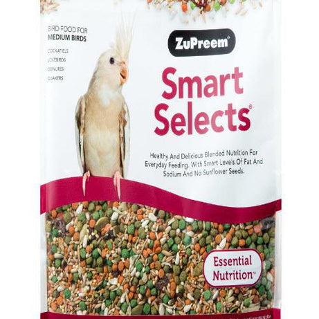 ZuPreem Smart Selects Bird Food Cockatiels & Lovebirds 2.5lb