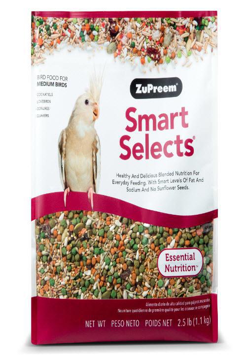 ZuPreem Smart Selects Bird Food Cockatiels & Lovebirds 2.5lb