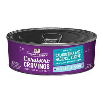 Stella & Chewy's Cat Wet Carnivore Cravings Pate Salmon Tuna Mackerel 2.8 oz - Mr Mochas Pet Supplies