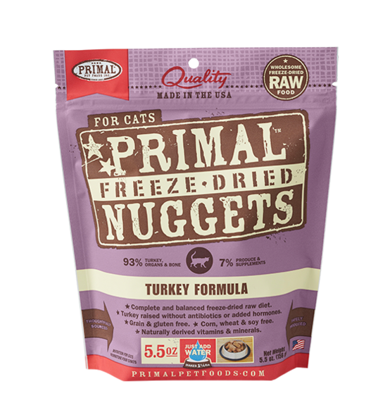 Primal Cat FD Nugget Turkey - Mr Mochas Pet Supplies