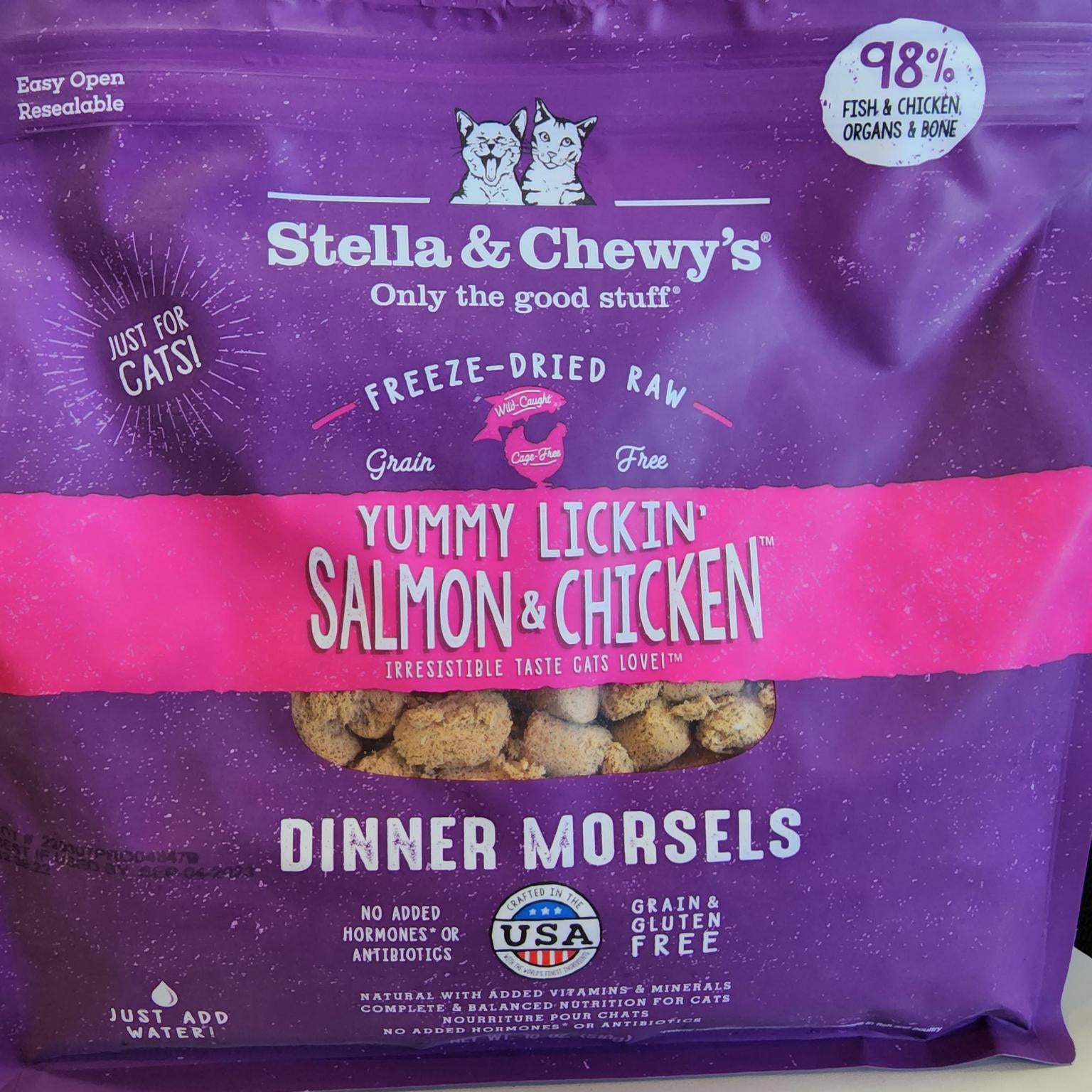 Stella & Chewys Cat FD Salmon & Chicken
