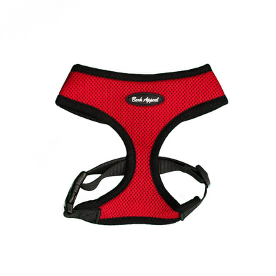 Bark Appeal EZ pull over Harness Red - Mr Mochas Pet Supplies