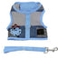 Pirate Cool Mesh Dog Harness - Pirate Octopus Blue and Black Doggie Design