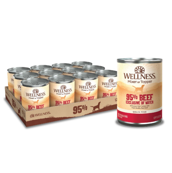 Wellness Natural Grain Free 95% Beef Recipe Adult Wet Canned Dog Food