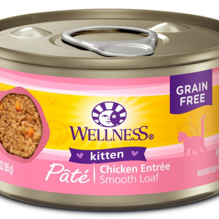 Wellness Complete Health Natural Grain Free Kitten Health Chicken Recipe Wet Canned Cat Food - Mr Mochas Pet Supplies
