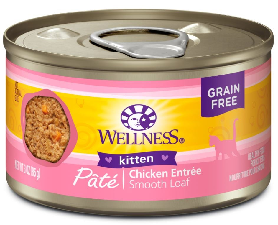 Wellness Complete Health Natural Grain Free Kitten Health Chicken Recipe Wet Canned Cat Food - Mr Mochas Pet Supplies