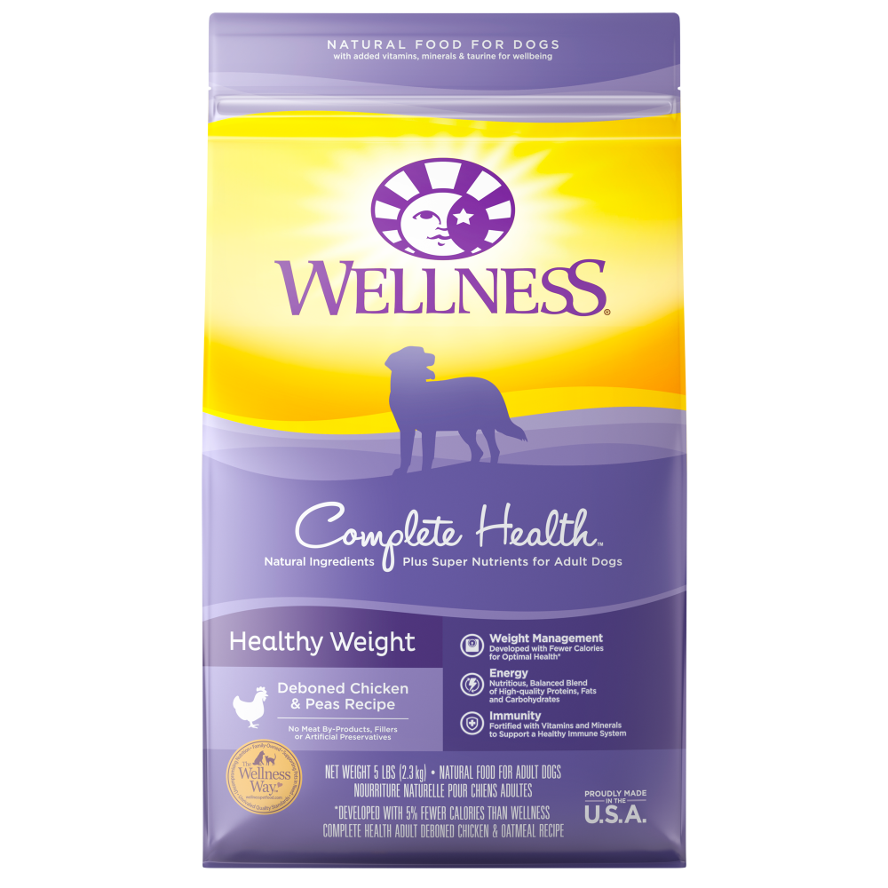 Wellness Complete Health Natural Healthy Weight Chicken and Peas Recipe Dry Dog Food - Mr Mochas Pet Supplies