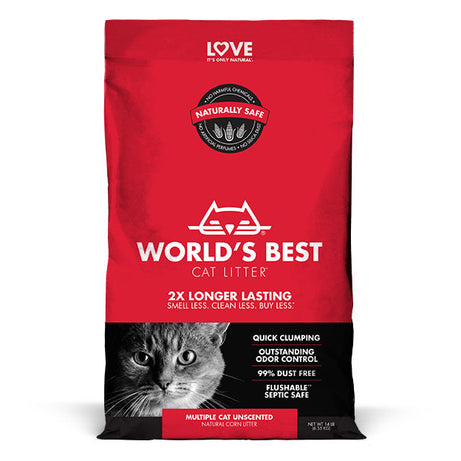 World's Best Multiple Cat Clumping Formula Cat Litter - Mr Mochas Pet Supplies