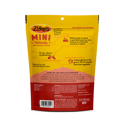 Zukes Salmon Mini Naturals Dog Treats - Mr Mochas Pet Supplies