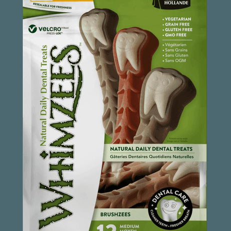 Whimzees™ Medium Gluten Free Toothbrush Dog Dental Chews 12.7 Oz - Mr Mochas Pet Supplies