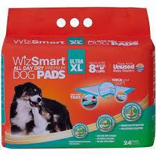 Wizsmart All Day Dry Premium Dog Pads Ultra XLarge 24 Pack - Mr Mochas Pet Supplies
