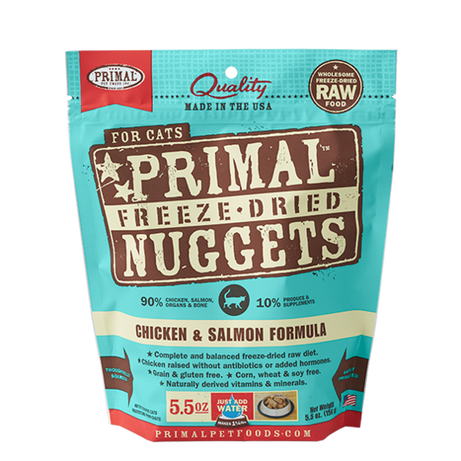 Primal Cat FD Nugget Chicken & Salmon - Mr Mochas Pet Supplies
