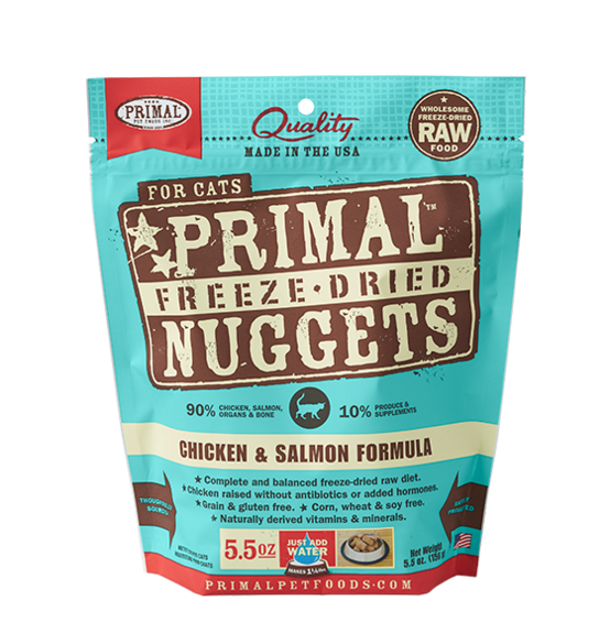Primal Cat FD Nugget Chicken & Salmon - Mr Mochas Pet Supplies