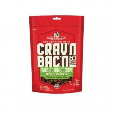 Stella & Chewys Dog Treat Crav'n Bites Bacon Duck 8.25oz