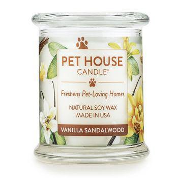 Pet House Candle Vanilla Sandalwood 8.5 oz - Mr Mochas Pet Supplies