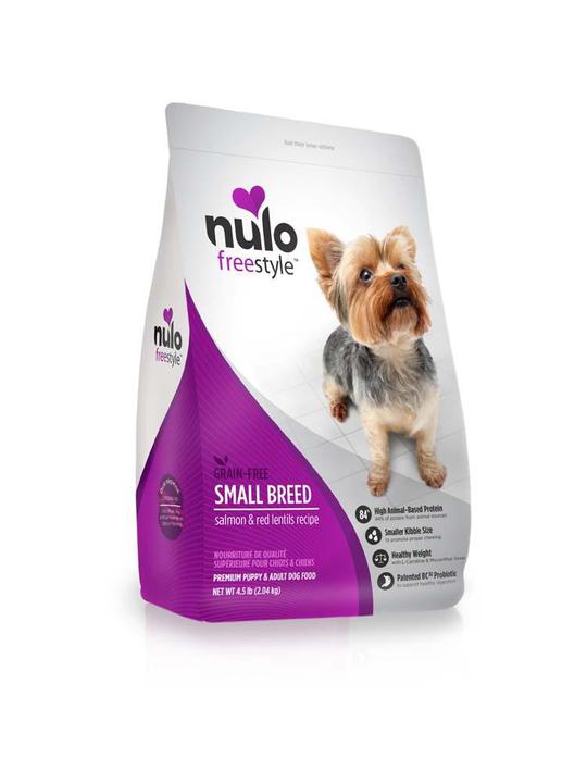 Nulo Kibble Small Breed Salmon & Red Lentils 4.5# - Mr Mochas Pet Supplies