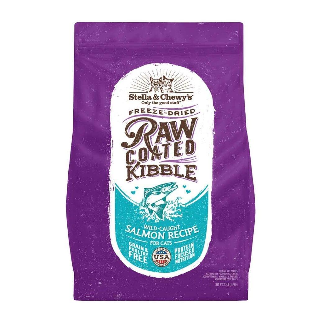 Stella & Chewys Cat Dry Raw Coated Salmon