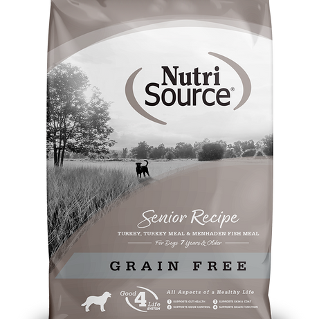 NutriSource Dog Senior Recipe Grain Free for Senior Dogs - Mr Mochas Pet Supplies