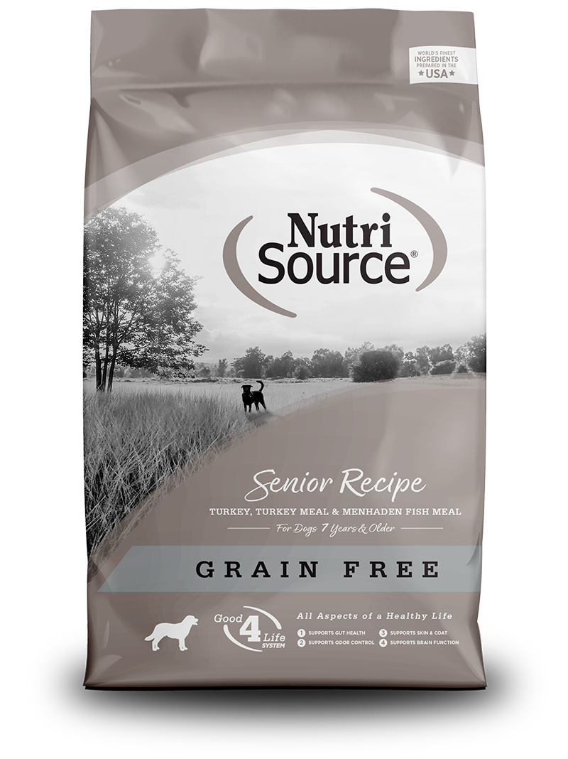 NutriSource Dog Senior Recipe Grain Free for Senior Dogs - Mr Mochas Pet Supplies