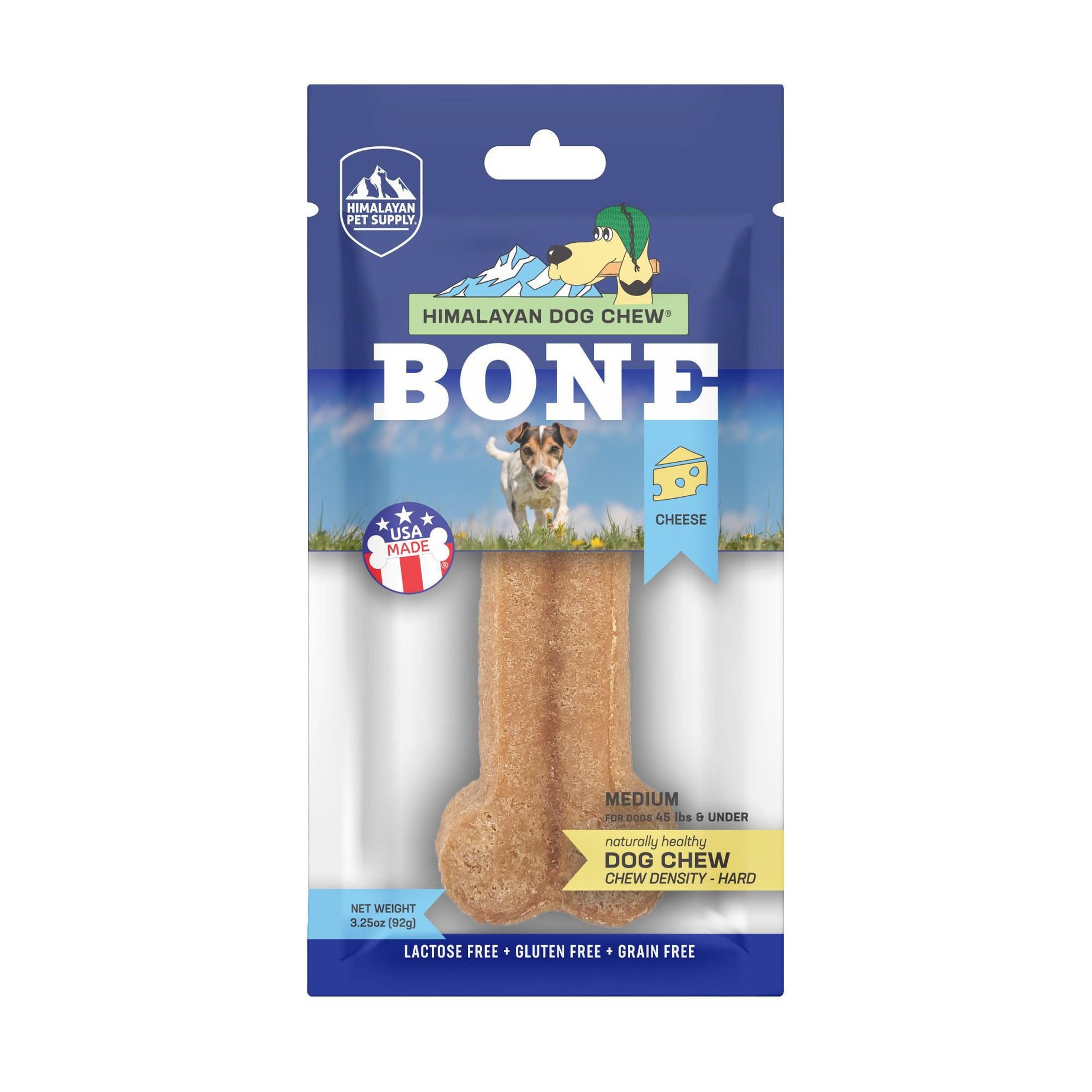 Himalayan Dog Chew Bone Medium 3.25Z - Mr Mochas Pet Supplies