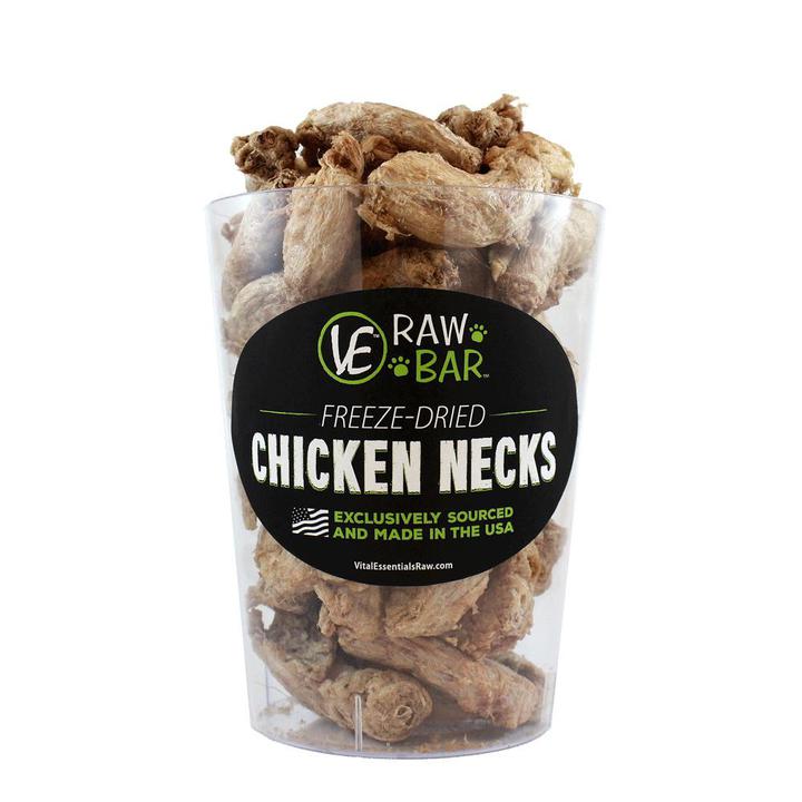Vital Essentials Raw Bar Treat Bulk FD Chicken Necks - Mr Mochas Pet Supplies