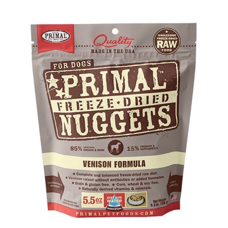 Primal Dog FD Nugget Venison - Mr Mochas Pet Supplies