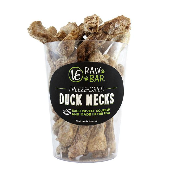 Vital Essentials Raw Bar Treat Bulk FD Duck Necks - Mr Mochas Pet Supplies