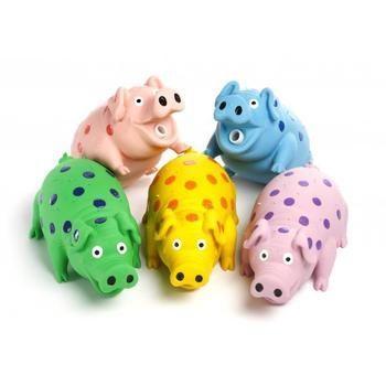 Multipet Dog Toy Globlets Pig Latex 9" - Mr Mochas Pet Supplies