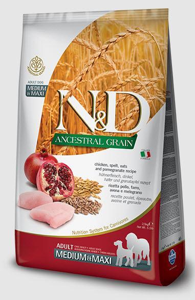 Farmina Dog Dry ANCESTRAL GRAIN Chicken & Pomegranate Medium Maxi